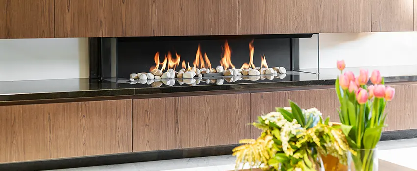 Double-height Fireplace Design Refurbishment in Woodland, California